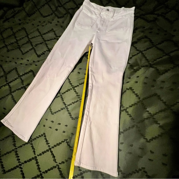 Joe’s Jeans White High Waisted Flared Pants - Picture 2 of 9
